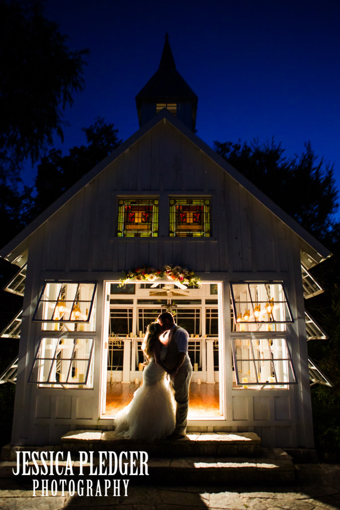 Night Wedding Chapel Wedding Photo