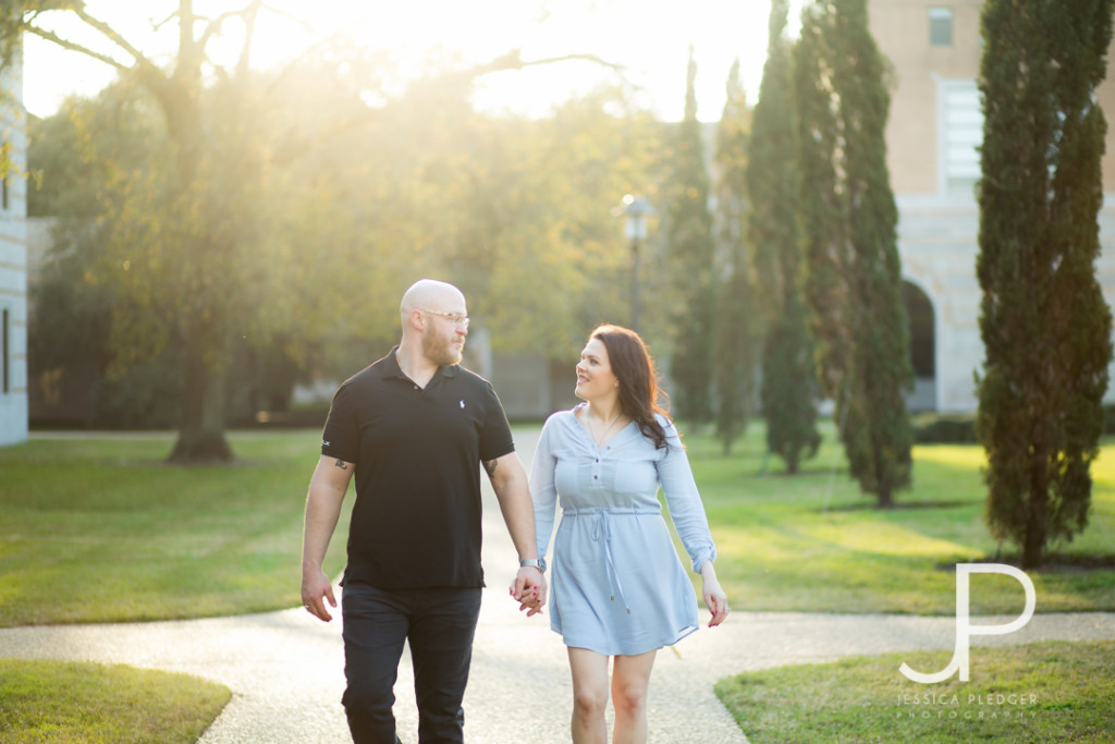 Chevy El Camino at Rice University Engagement Session | Jessica Pledger Photography 