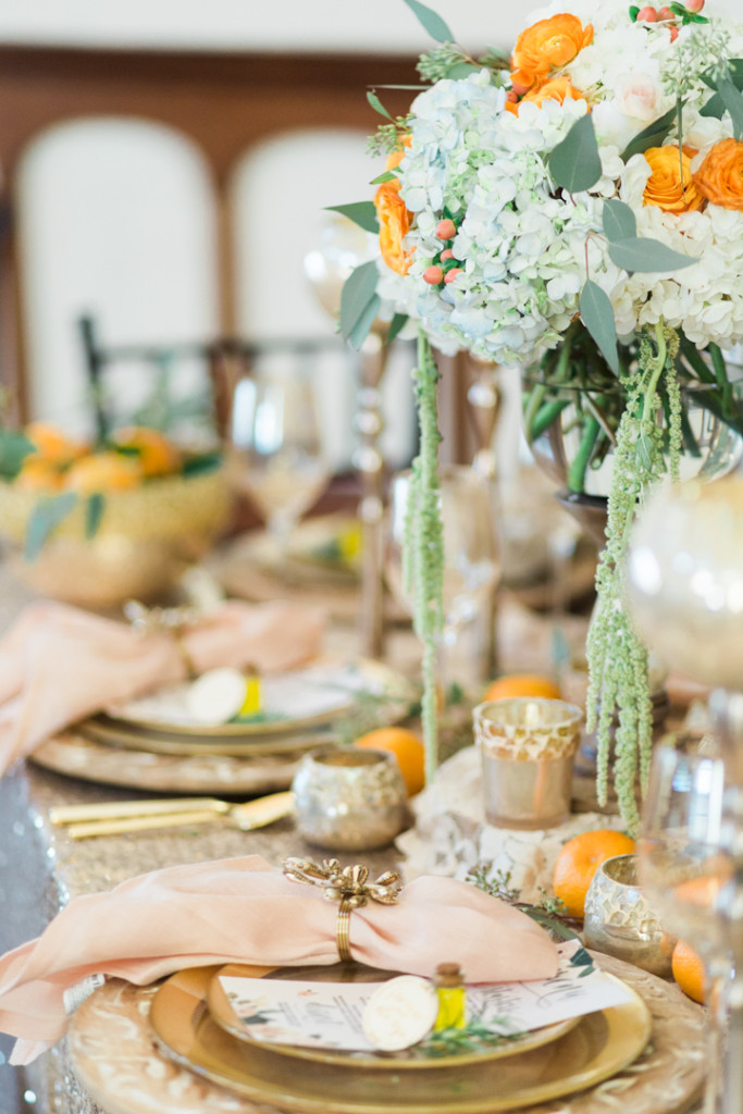 Orange Gold Styled Mediterranean Wedding Serenity Orange Gold | Jessica Pledger Photography | The Parador | Houston, TX