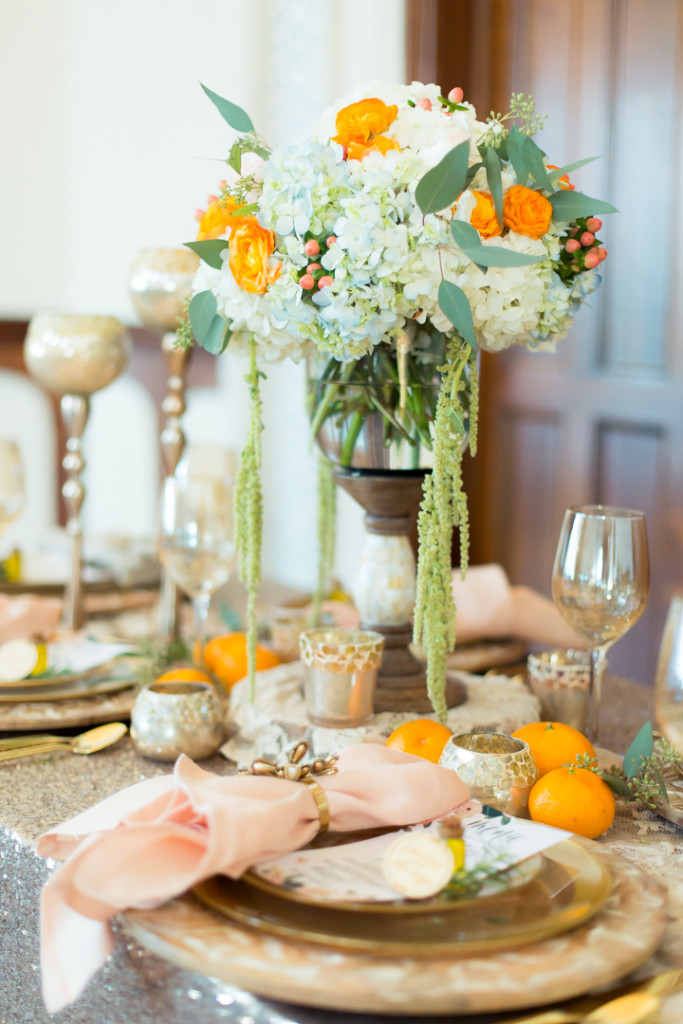Orange Gold Styled Mediterranean Wedding Serenity Orange Gold | Jessica Pledger Photography | The Parador | Houston, TX