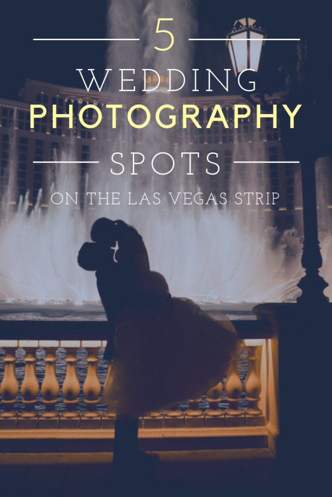 Las Vegas Strip Wedding Photos - Bellagio Fountains | Jessica Pledger Photography 