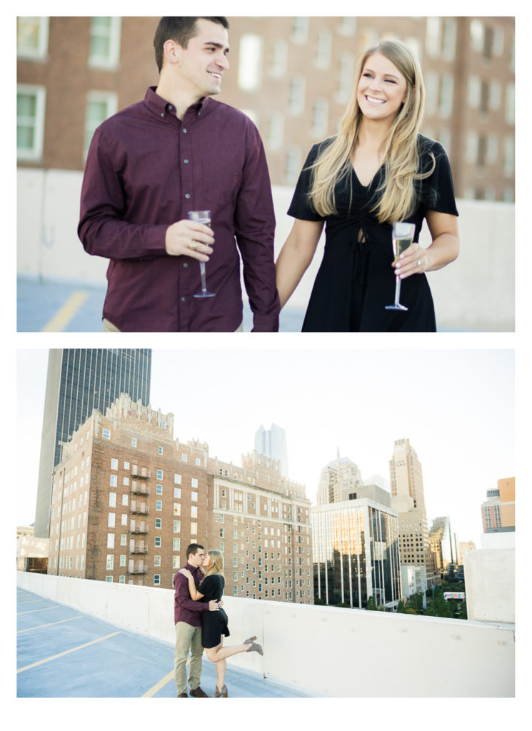 Oklahoma City Fall Engagement Session at the Myriad Gardens