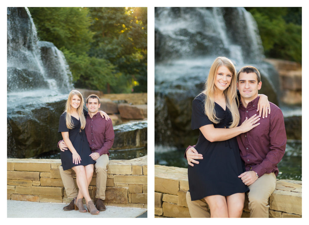 Oklahoma City Fall Engagement Session at the Myriad Gardens