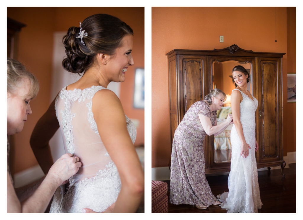 Bride Getting Ready - Elizabeth & Hunter's Wedding at the Lasker Inn | Galveston Wedding Venue | Jessica Pledger Photography