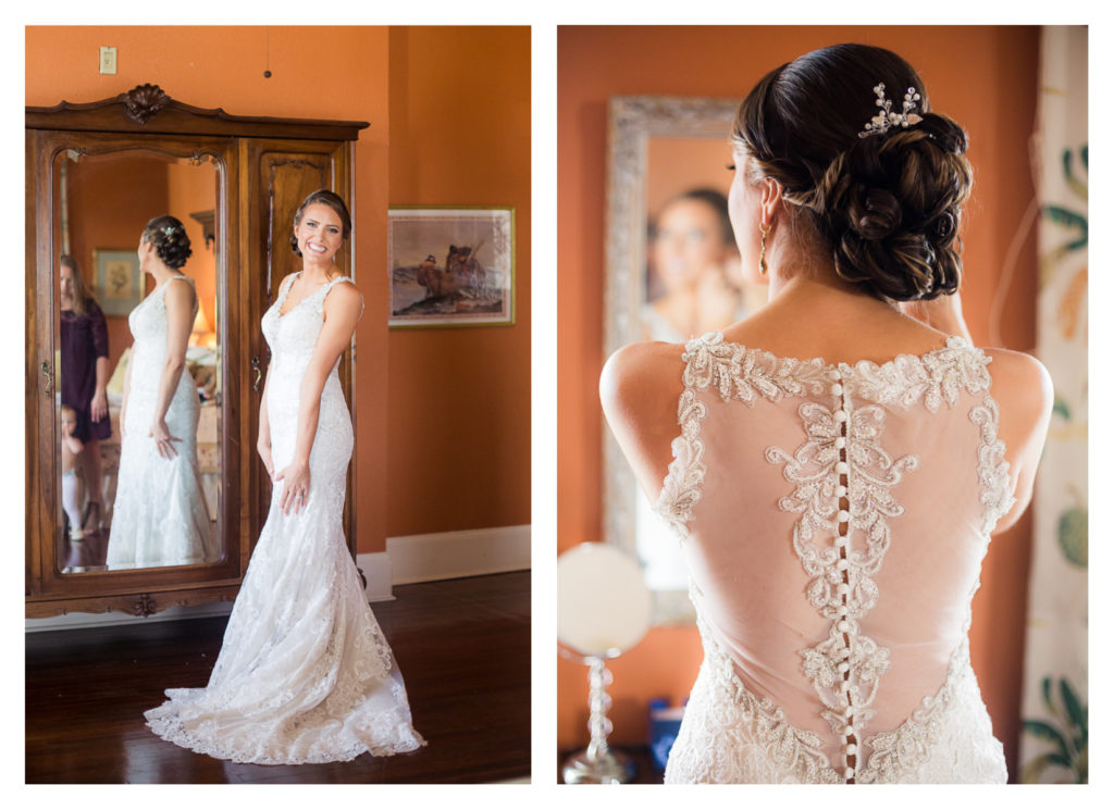 Bride Getting Ready - Elizabeth & Hunter's Wedding at the Lasker Inn | Galveston Wedding Venue | Jessica Pledger Photography