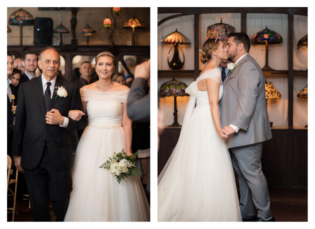 Nichole & Seth had their first look outside the beautiful Houston Magnolia Hotel before heading to their wedding ceremony and reception at the unique Nouveau Antique Art Venue in Houston! - Jessica Pledger Photography , Houston Wedding Photographer 