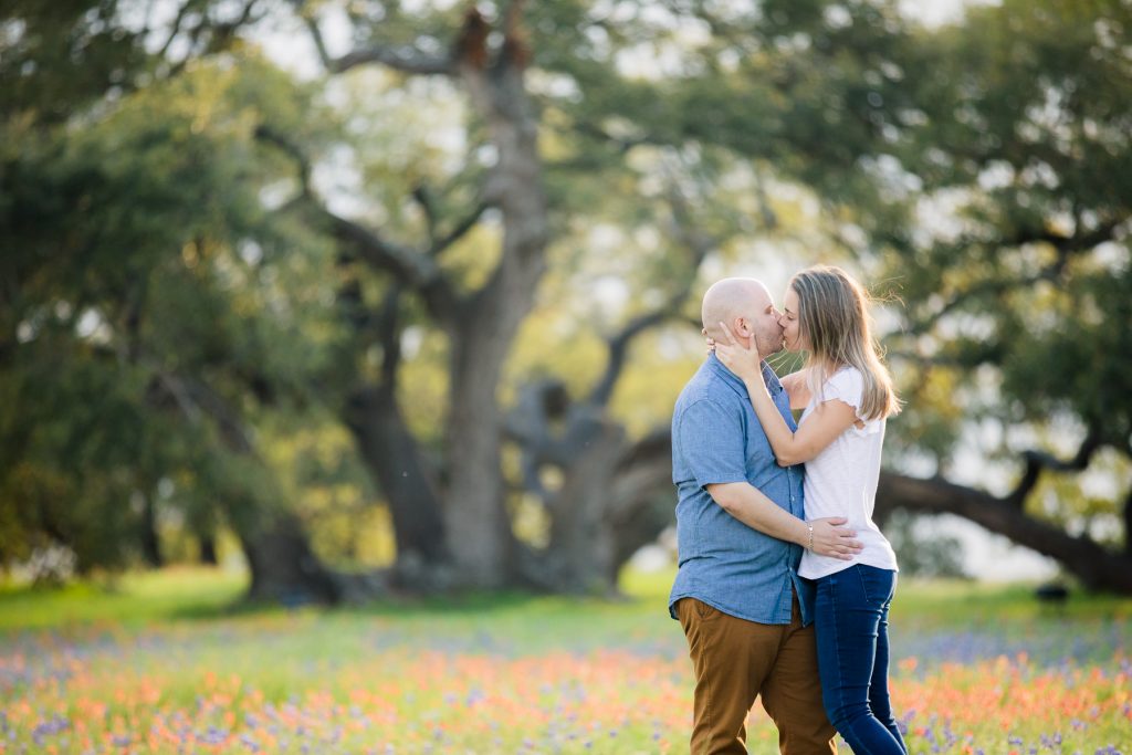 Aaron & Brooke Engagement Proposal Photos outside of Houston in wildflowers, bluebonnets, and Indian Paintbrushes - Jessica Pledger Photography