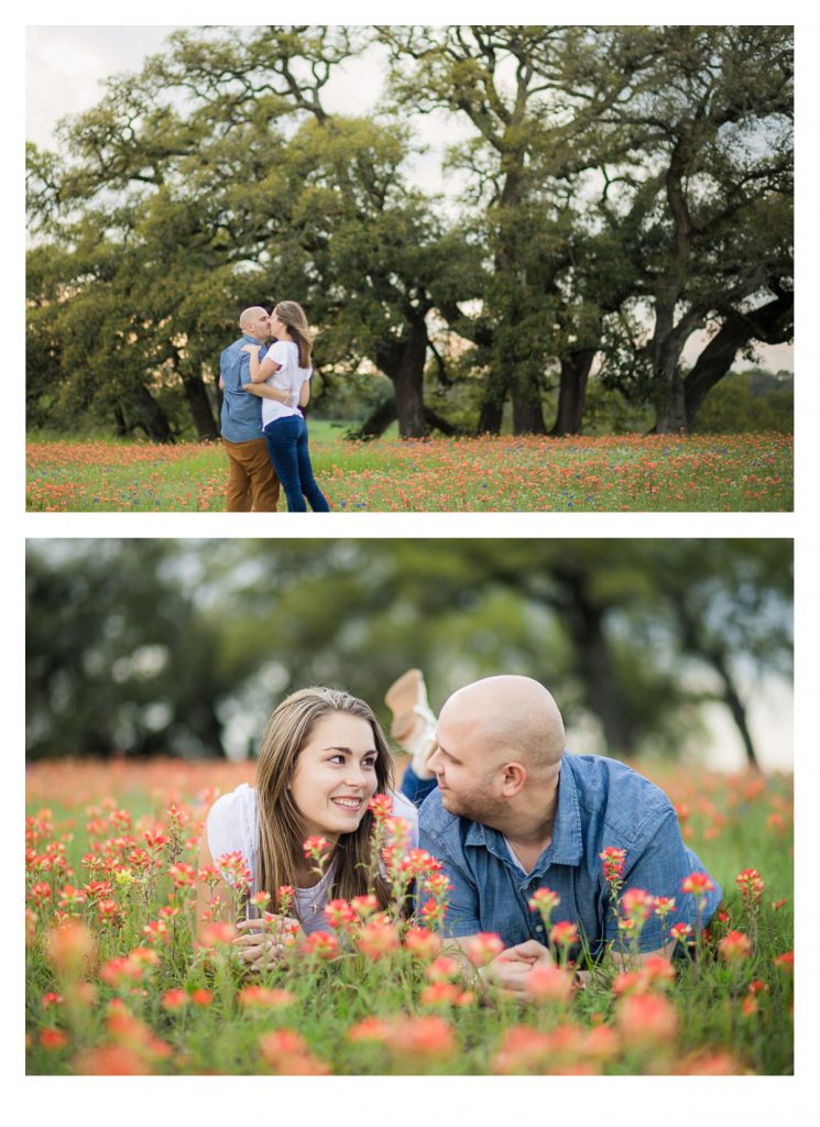 Aaron & Brooke Engagement Proposal Photos outside of Houston in wildflowers, bluebonnets, and Indian Paintbrushes - Jessica Pledger Photography