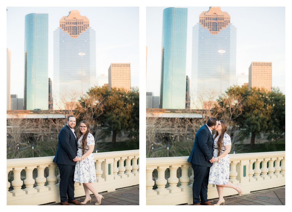 Downtown Houston Spring Engagement Session | Jessica Pledger Photography | Houston Engagement & Wedding Photographer 