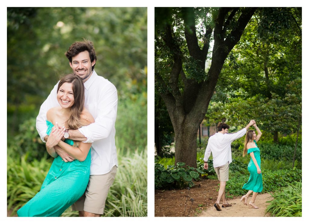 Houston Area Engagement Session at McGovern Centennial Gardens near Hermann Park by Jessica Pledger Photography