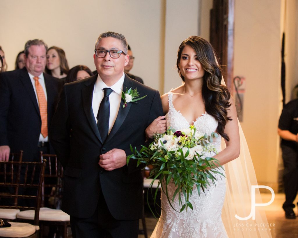 Beautiful Bell Tower on 34th Wedding by Jessica Pledger Photography in downtown Houston