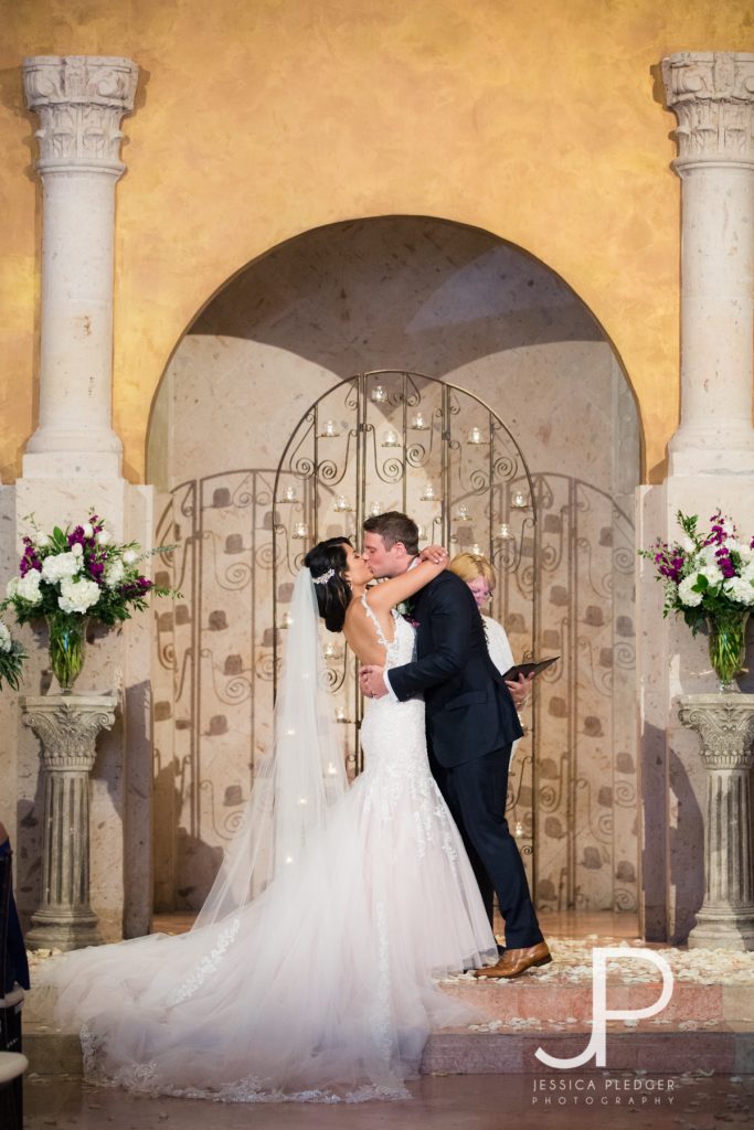 Beautiful Bell Tower on 34th Wedding by Jessica Pledger Photography in downtown Houston