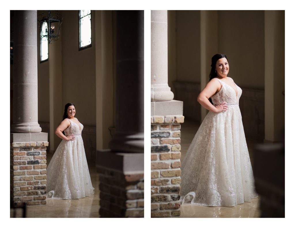 Morgan's Bridal Photos at the Bell Tower Houston Wedding Venue by Jessica Pledger Photography