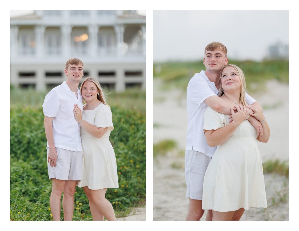 Galveston Island Engagement Session on the beach - Natalie & Noah - Jessica Pledger Photography