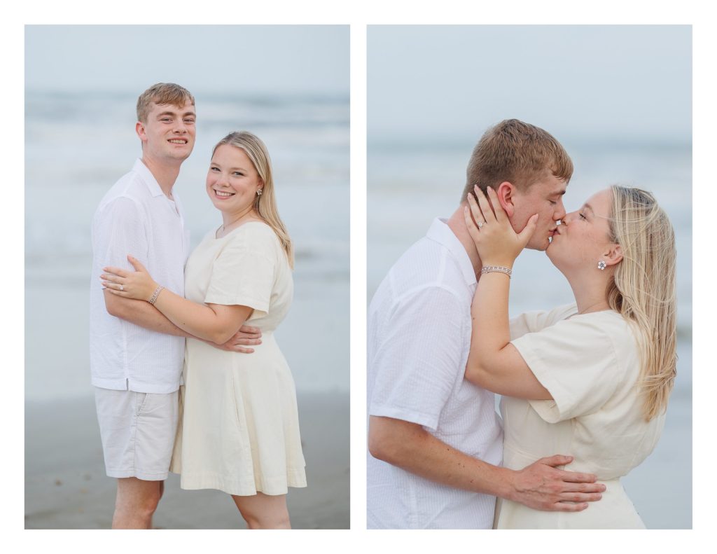 Galveston Island Engagement Session on the beach - Natalie & Noah - Jessica Pledger Photography