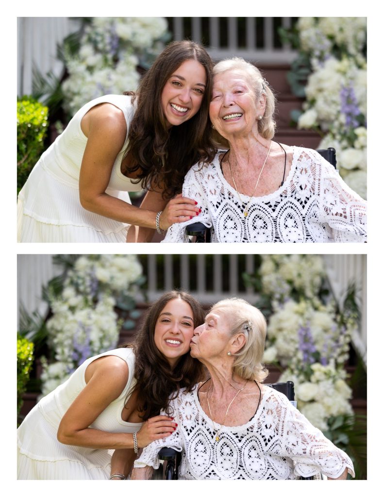 Melissa and her grandmother at her Houston proposal
